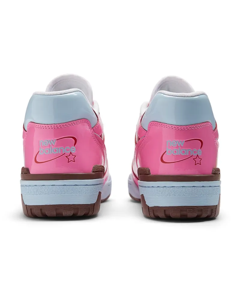 New Balance Men's 550 Y2k Patent Leather Pack Sneakers Pink Shoes Pink