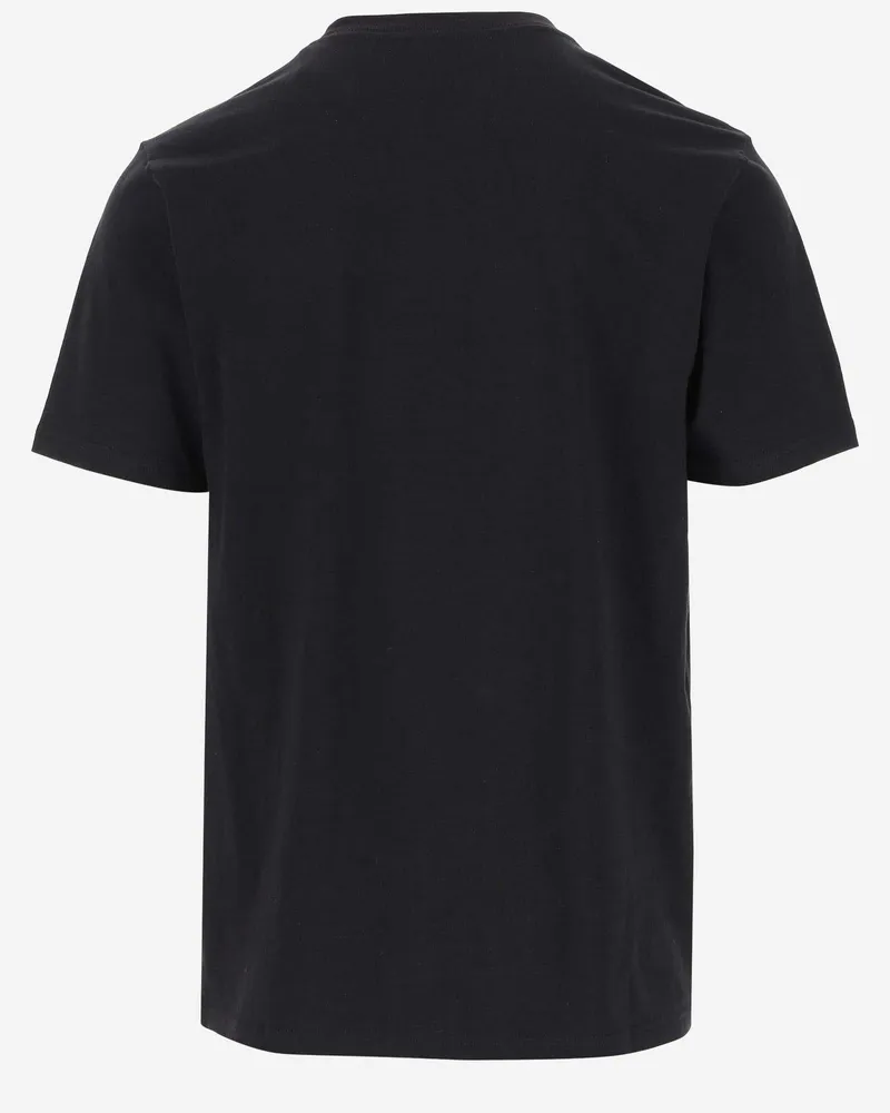 Carhartt WIP Men's Cotton Logo T-Shirt, Black Single Jersey T-Shirts And Polos Black