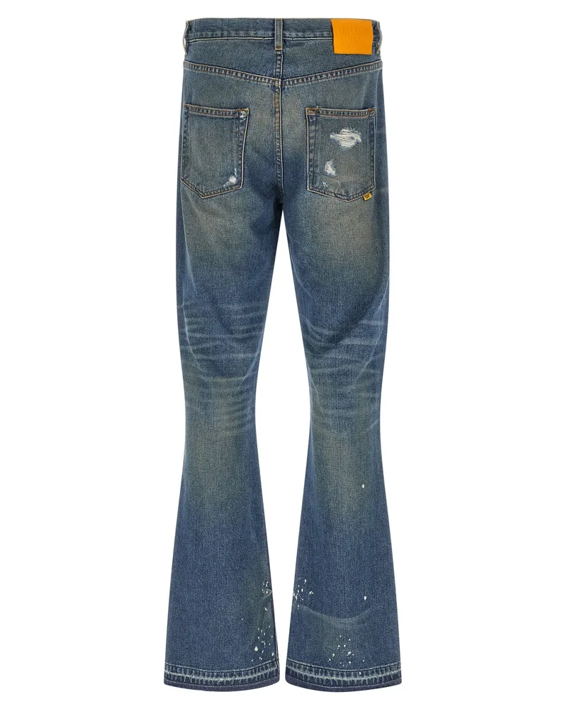 GALLERY DEPT. Men's Blue Cotton Flared Jeans Clothing Blue