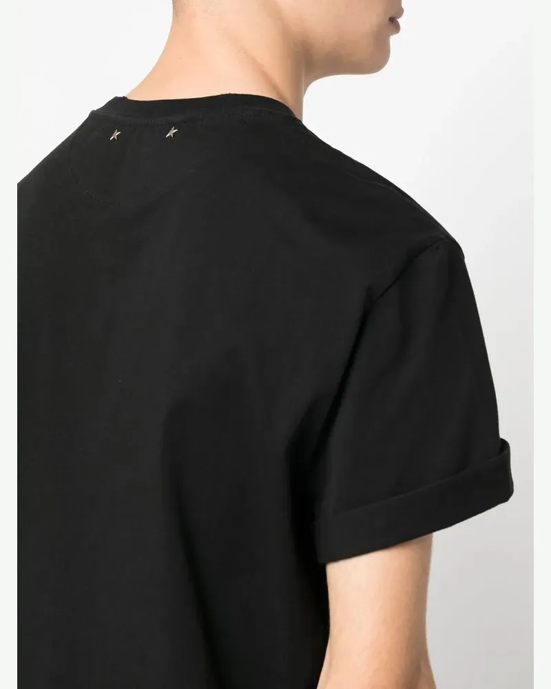Golden Goose Men Crew Neck Cotton T-Shirt Ss26 M Black