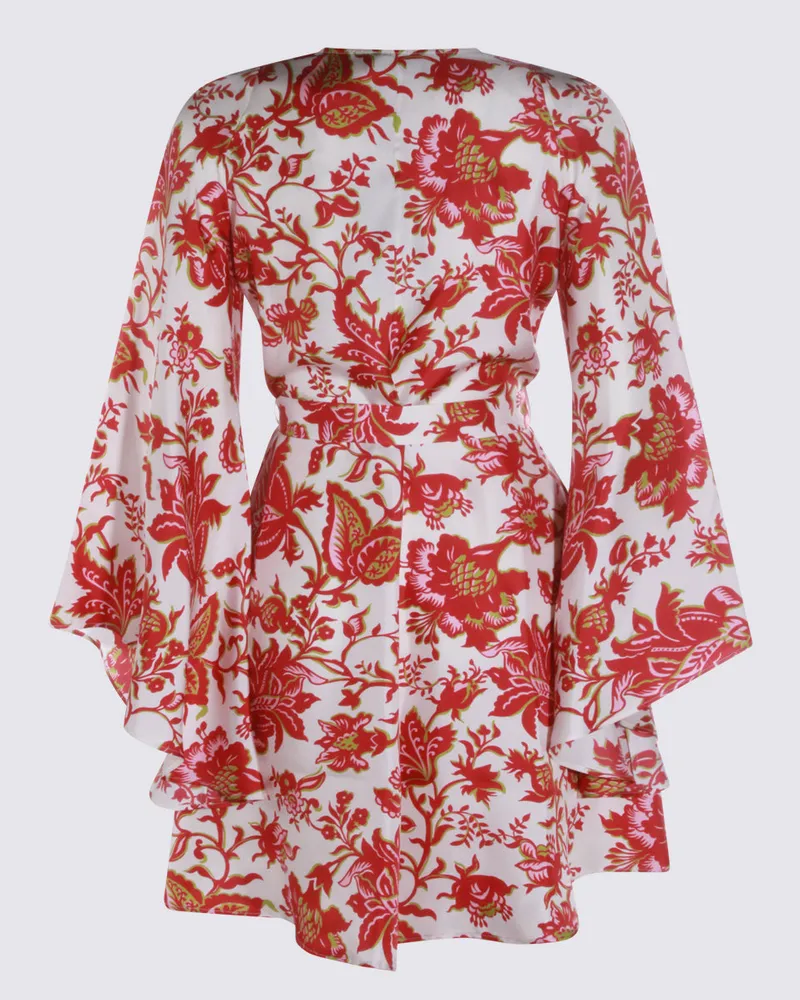 Etro Women's Dresses Fucsia-White _100 % Co Fucsia/white Red