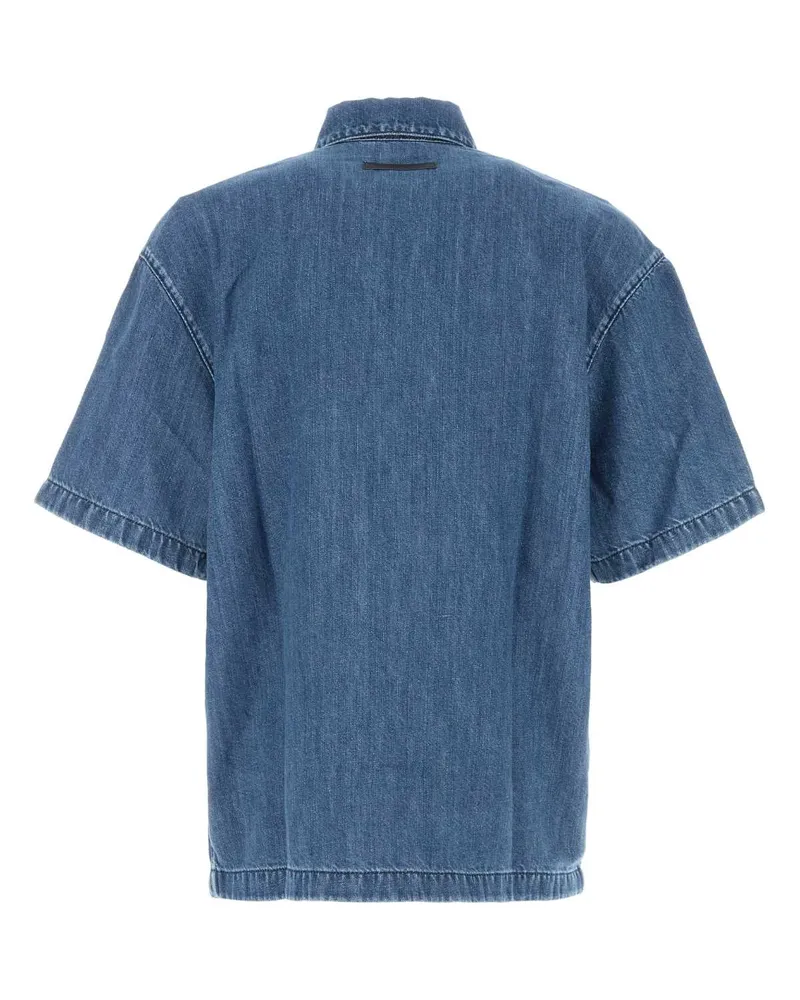 7 for all mankind Men's Denim Cloudbreak Shirt 1ds Exterior: Cotton Linen Camicie Blue