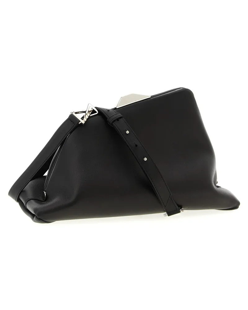 ATTICO Women's Black Leather Shoulder Bag Black