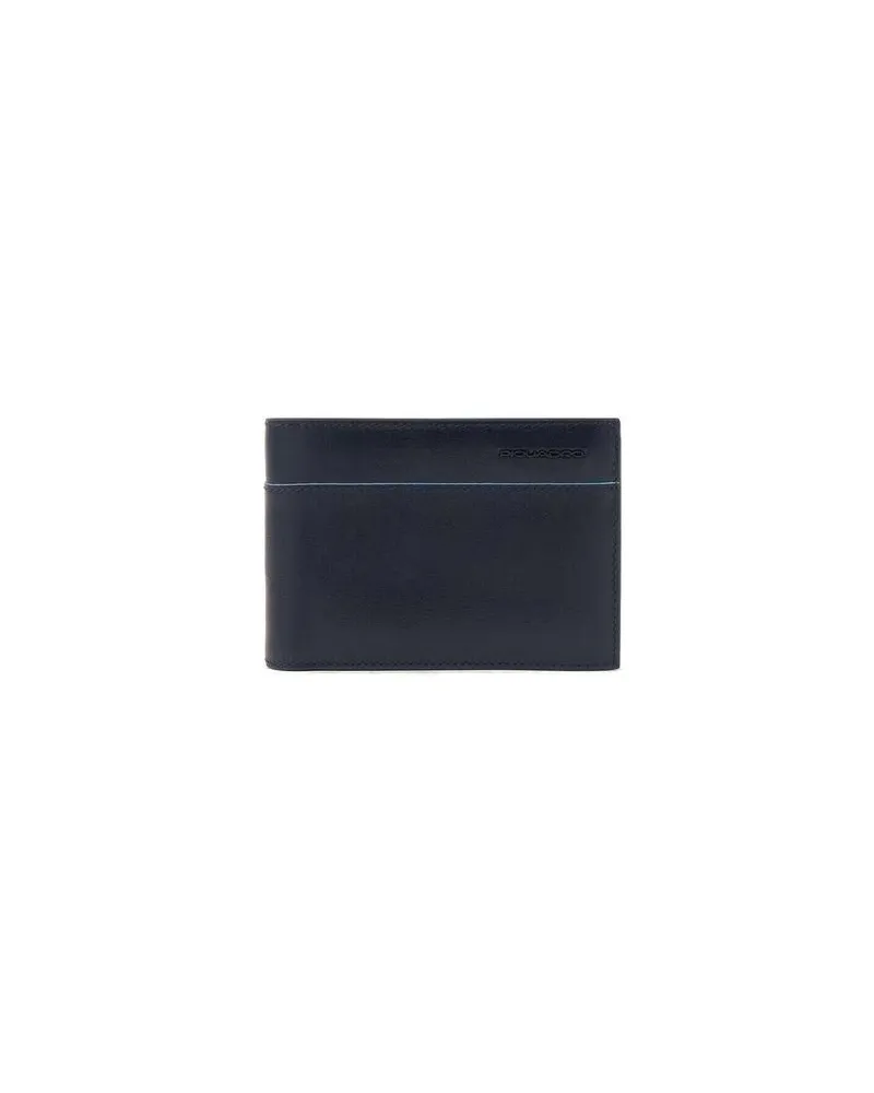 Piquadro Men's Blue Leather Bags Wallet Blue