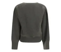 Women's V-Neck Cashmere Sweater Military Green Kashmir-Capra Hircus Kashmir/capra