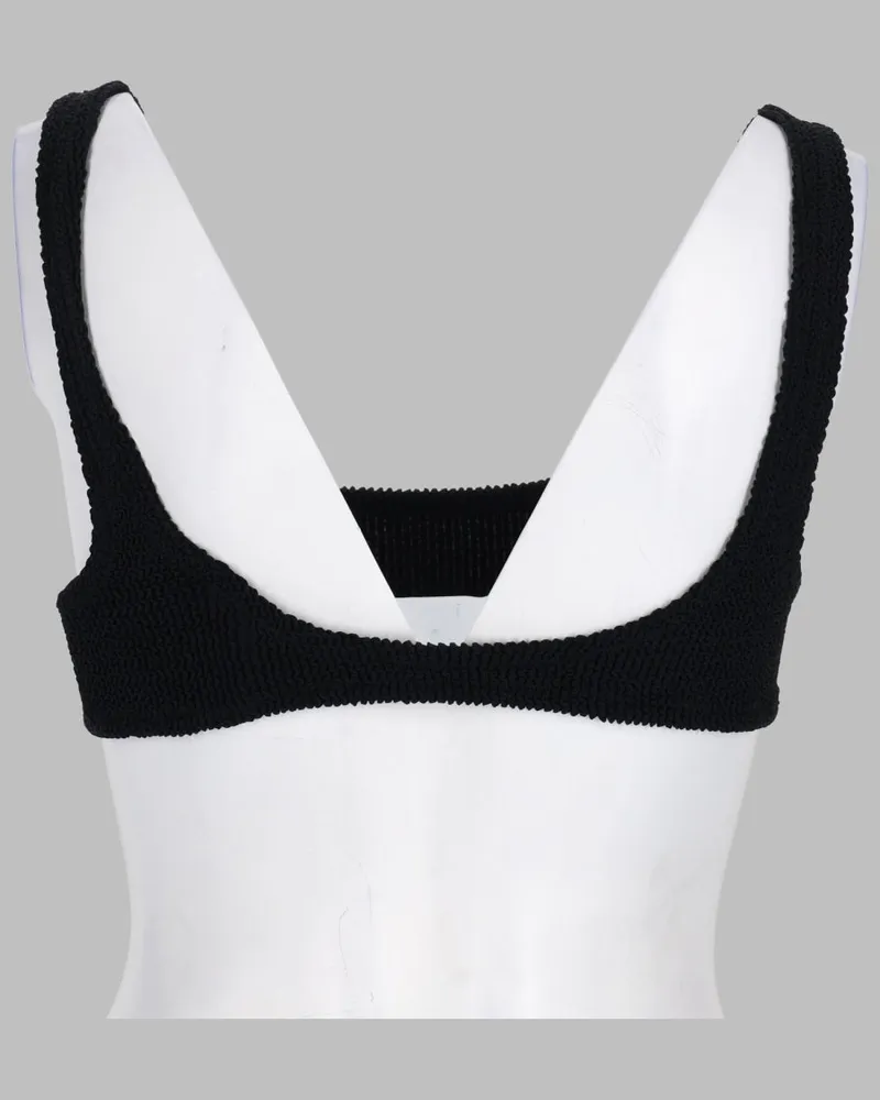 MC2 Saint Barth Naima Bikini Top — Black Black