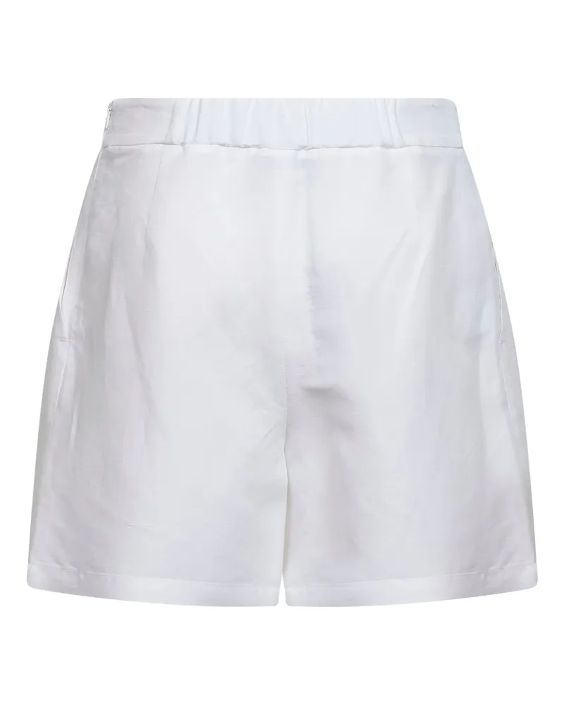 Blanca Women's Shorts Pinxy White Viscose-Linen 