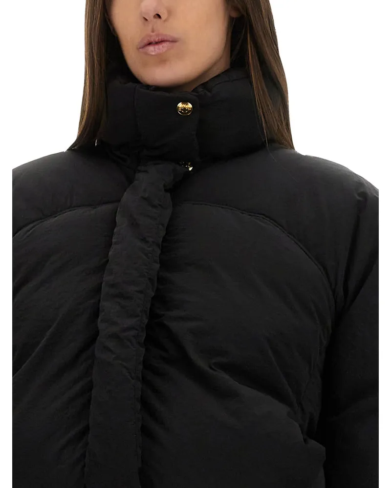 Jacquemus Oversized Cropped Puffer Puffer Jacket — Black Black