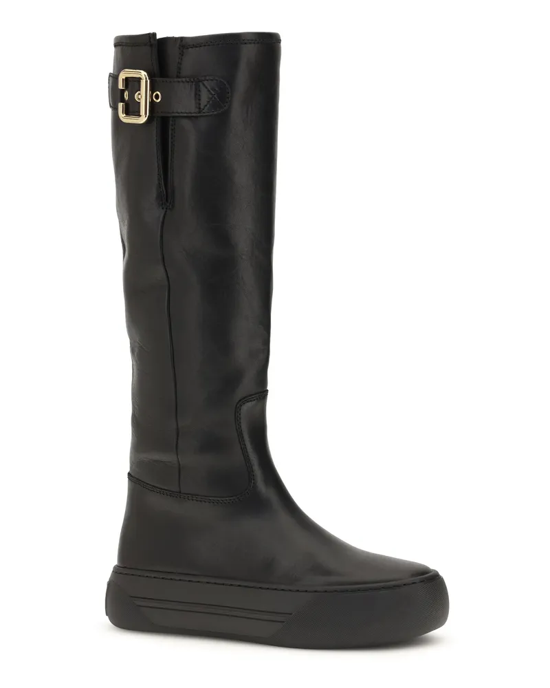 Chloé Women's Delia Boots Black Calf Leather Bos Taurus Black