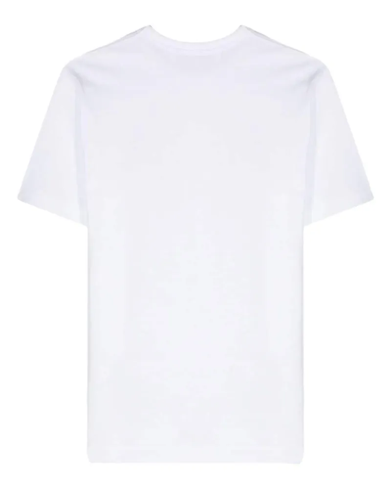Comme des Garçons Logo-Embroidered Heart T-Shirt — White White