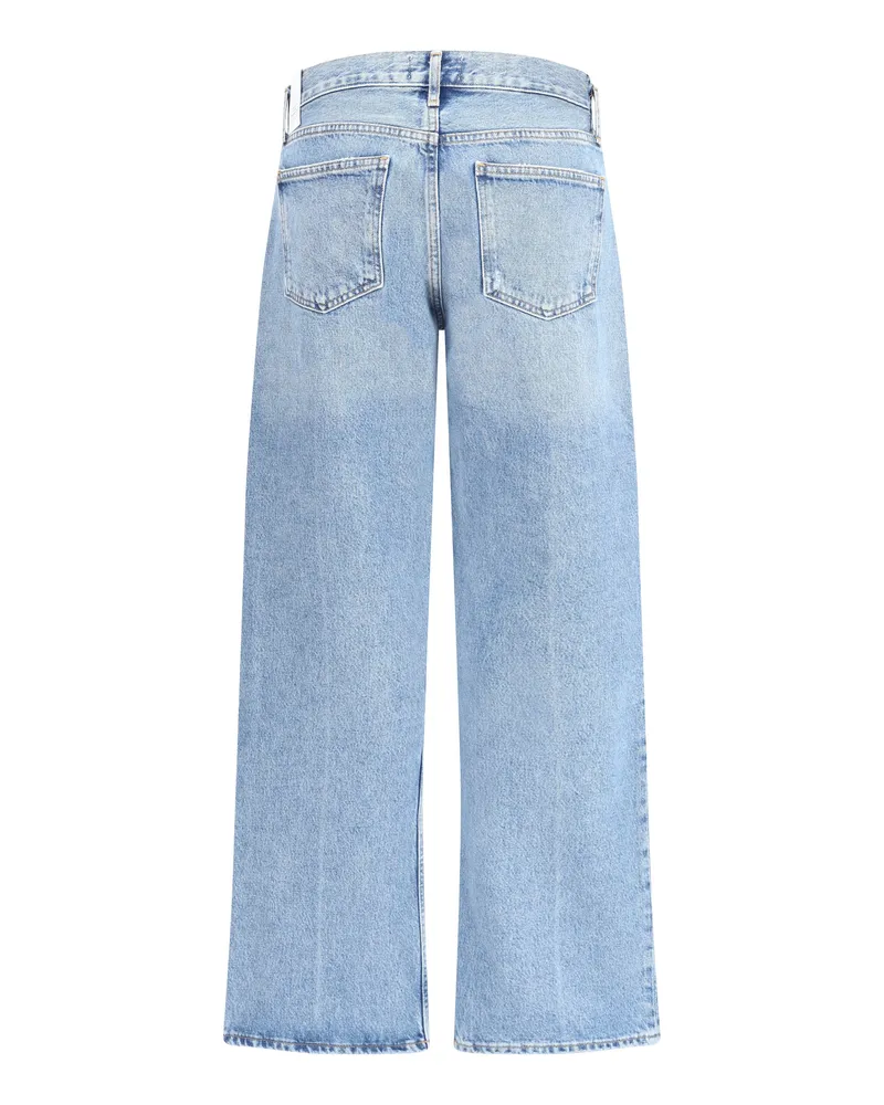 AGOLDE Women's Straight Jeans Vault Cotton Blue