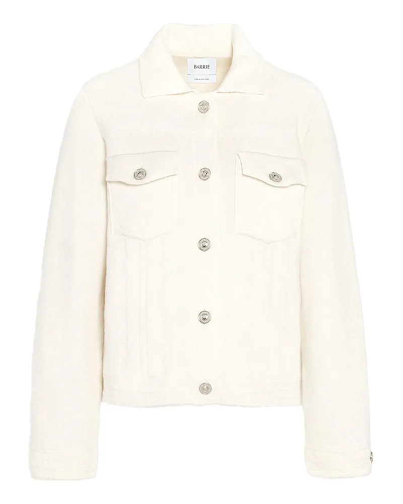 Barrie Denim Cashmere Cotton Jacket — Beige Beige