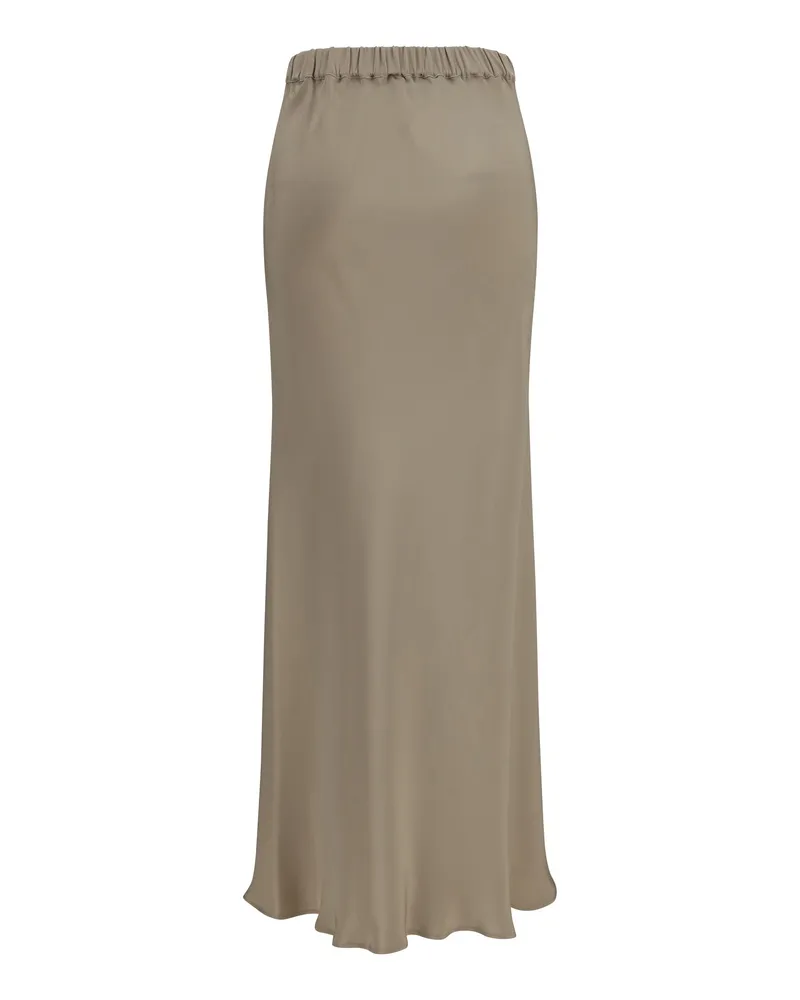 Max Mara Women's Skirt Sospiro Silk Stone Beige