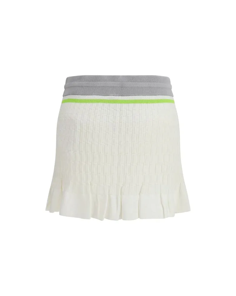 Casablanca Paris Women White Cotton Mini Skirt White
