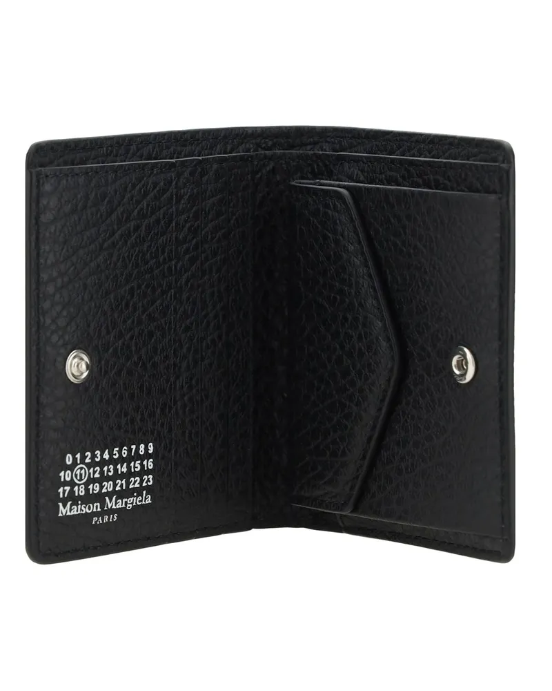 Maison Margiela Women's Leather Wallet Black Calf & Purses Black