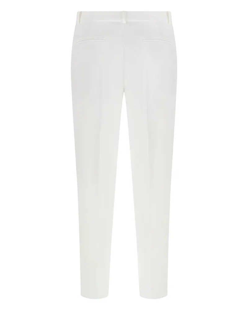 Pinko Women's Bello Straight-Leg Trousers White Polyester Straight White