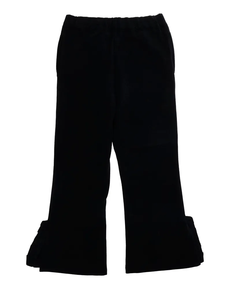 Marni Girls Cotton Pants Black Trousers Black