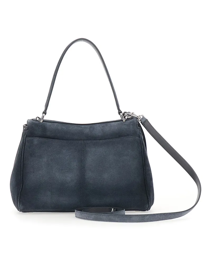 Balenciaga Women's Shoulder Bag Rodeo Grey Suede Gray