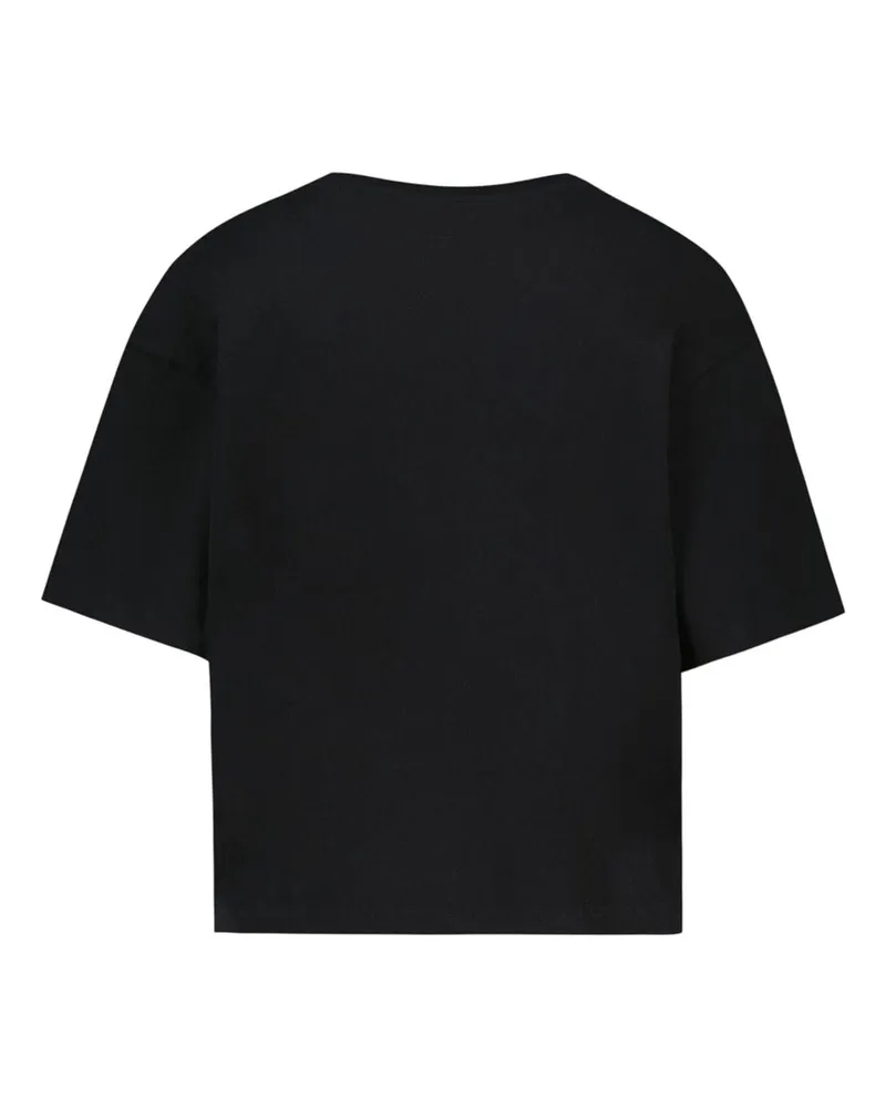 Zadig & Voltaire Women's Taida Heart Strass T-Shirt -  Cotton Black Ready-To-Wear T-Shirts Black