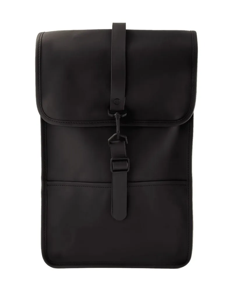 RAINS Unisex Synthetic Mini Backpack Black Black