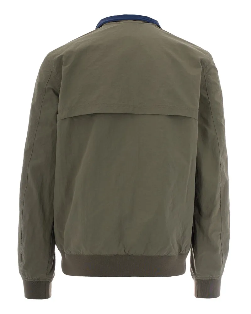 K-Way Men's Jacket Arsene Cotton Double Green Lichen Lichen-Blue Insignia Main Fabric: () Lichen/blue Green