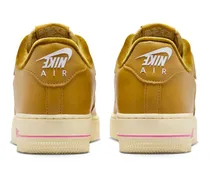 Women's Air Force Sneaker Bronze Leather Upper Rubber