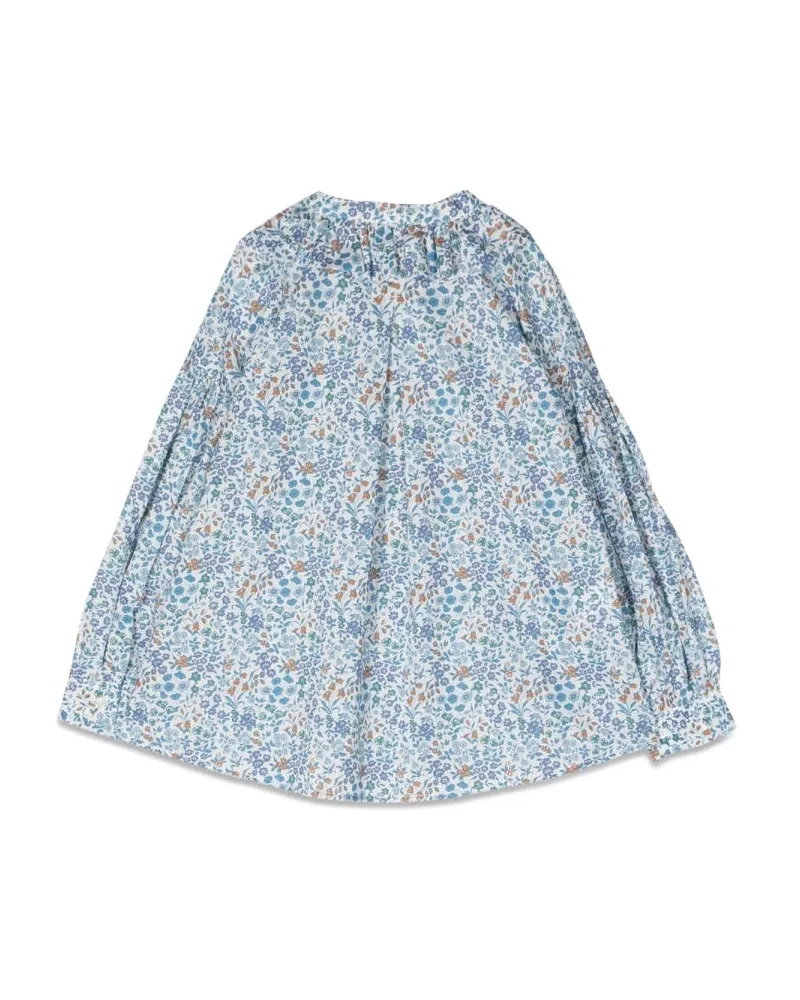 Il Gufo Long-Sleeve Cotton Shirt — Blue Blue