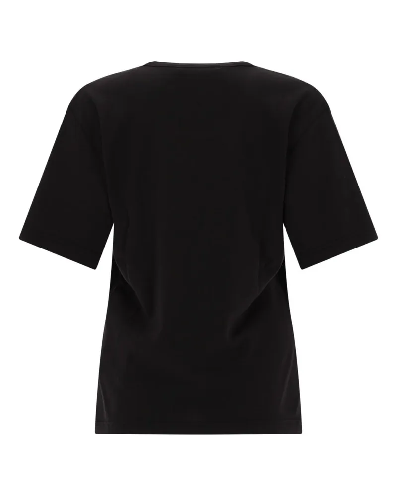 Christophe Lemaire Ribbed Cotton T-Shirt — Black Black