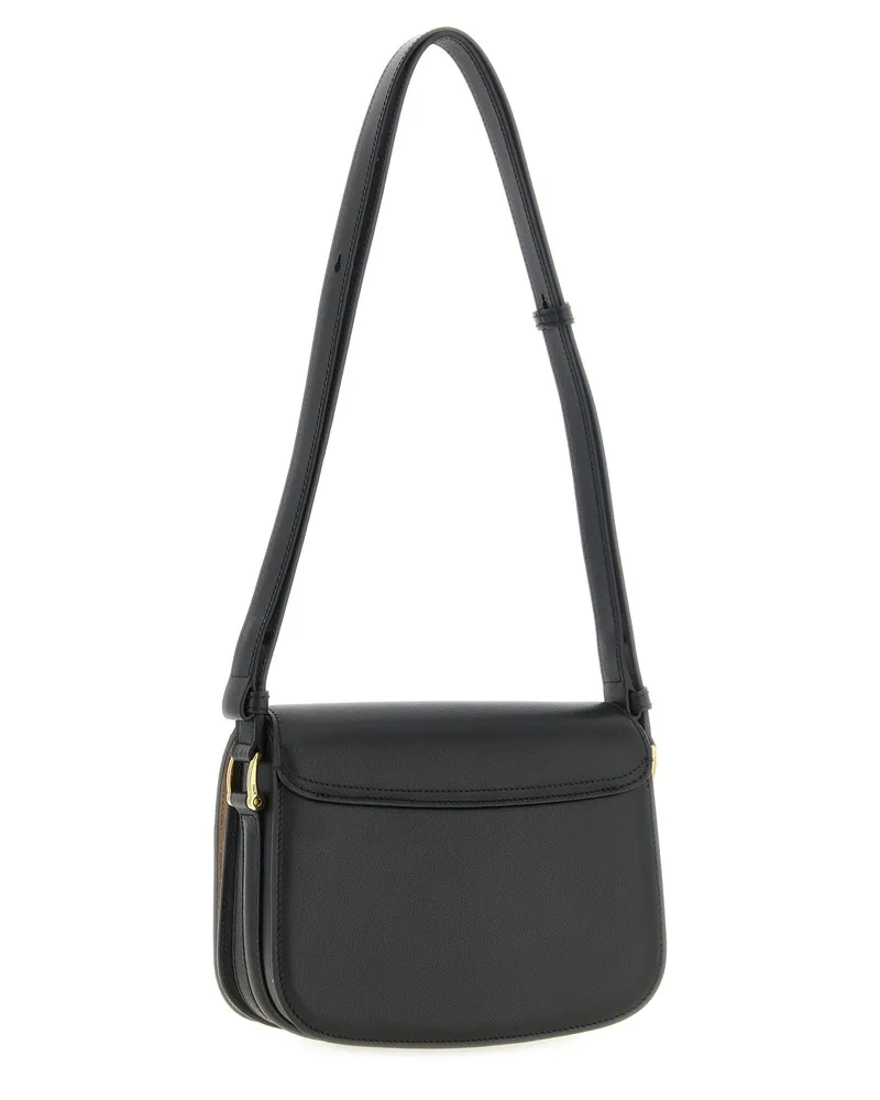 AMI Paris Ami de Coeur Logo Crossbody Bag — Black Black