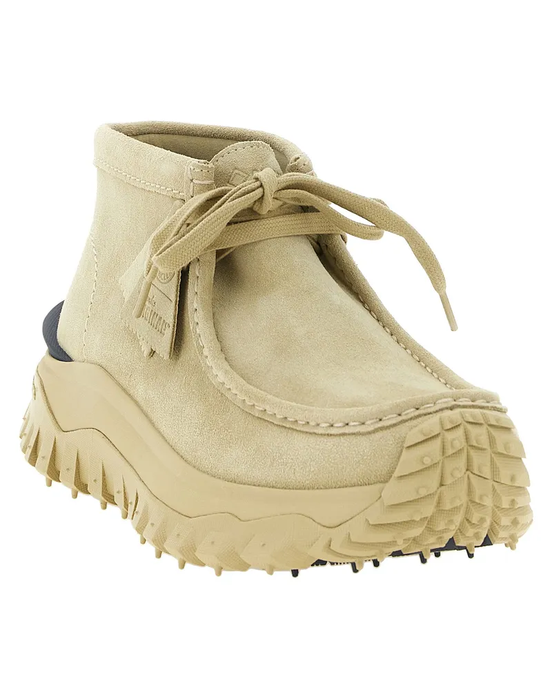 Moncler TrailGrip Wallabee Ankle Boot — Beige Beige