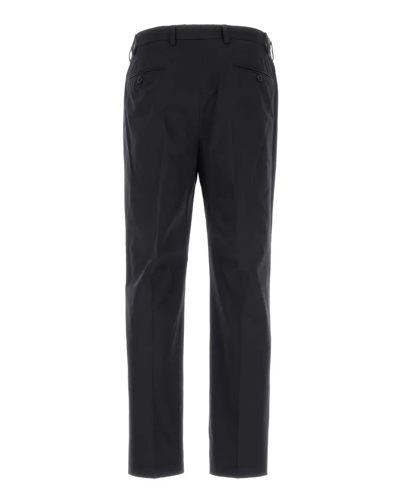 Prada Men's Navy Blue Poplin Pant Blu Exterior: Cotton Pantaloni Navy