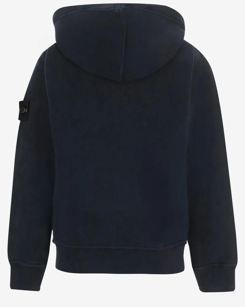 Stone Island Boys' Zip-Up Cotton Sweatshirt Navy Hoods & Sweatshirts Navy