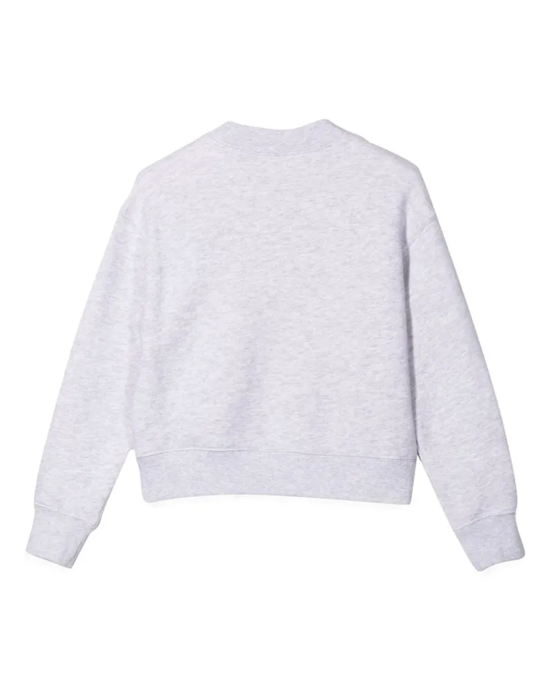 Palm Angels Bear-Print Cotton Sweatshirt — Gray Gray