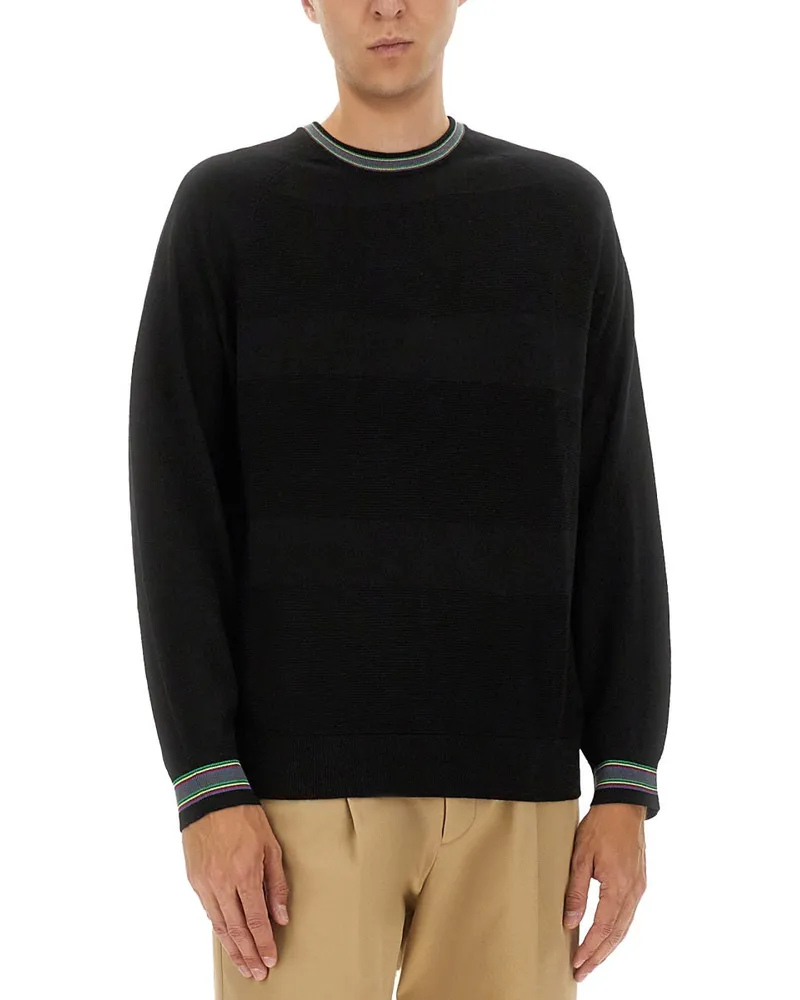 Paul Smith Wool and Cotton Sweater — Black Black