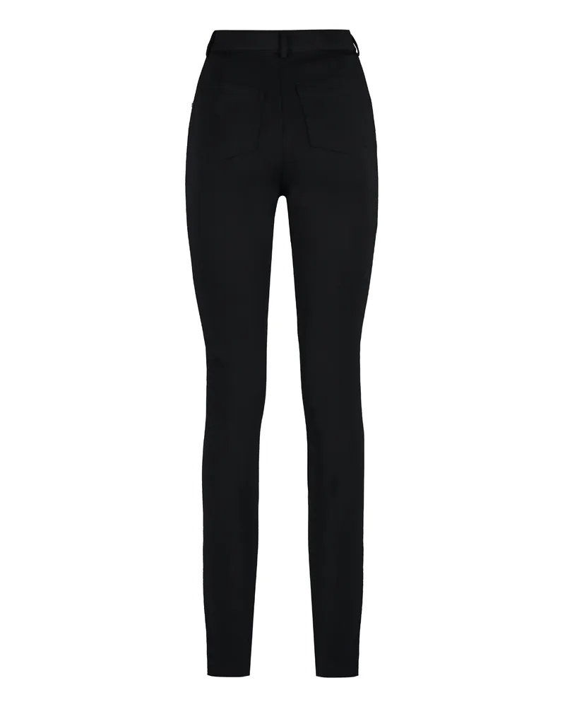 SPORTMAX Women's Virgin Wool Flared Trousers Black Black