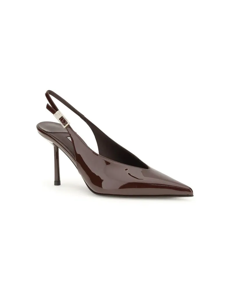 Le Silla Women's Brown Calf Leather Bos Taurus High Heel Pumps Brown