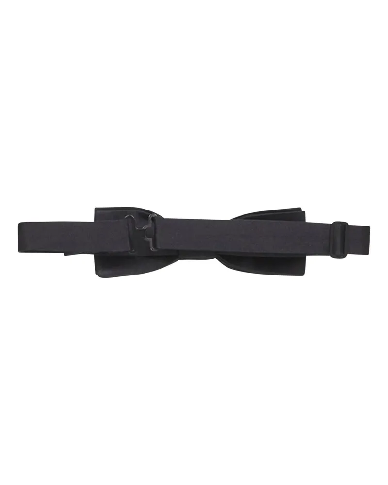 Dolce & Gabbana Men's Bow Tie Black Silk Satin Ties Black