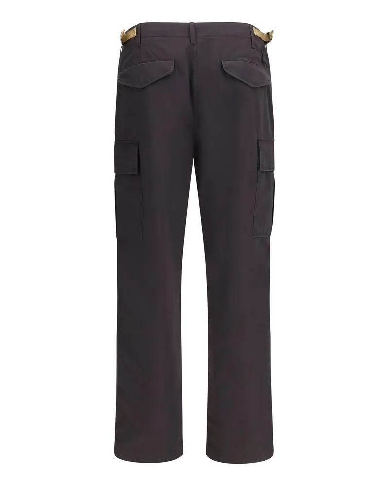 Burberry Cotton Ripstop Cargo Pants — Brown Brown