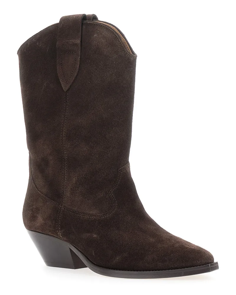 Isabel Marant Women's Ankle Boots Duerto Brown Suede Brown