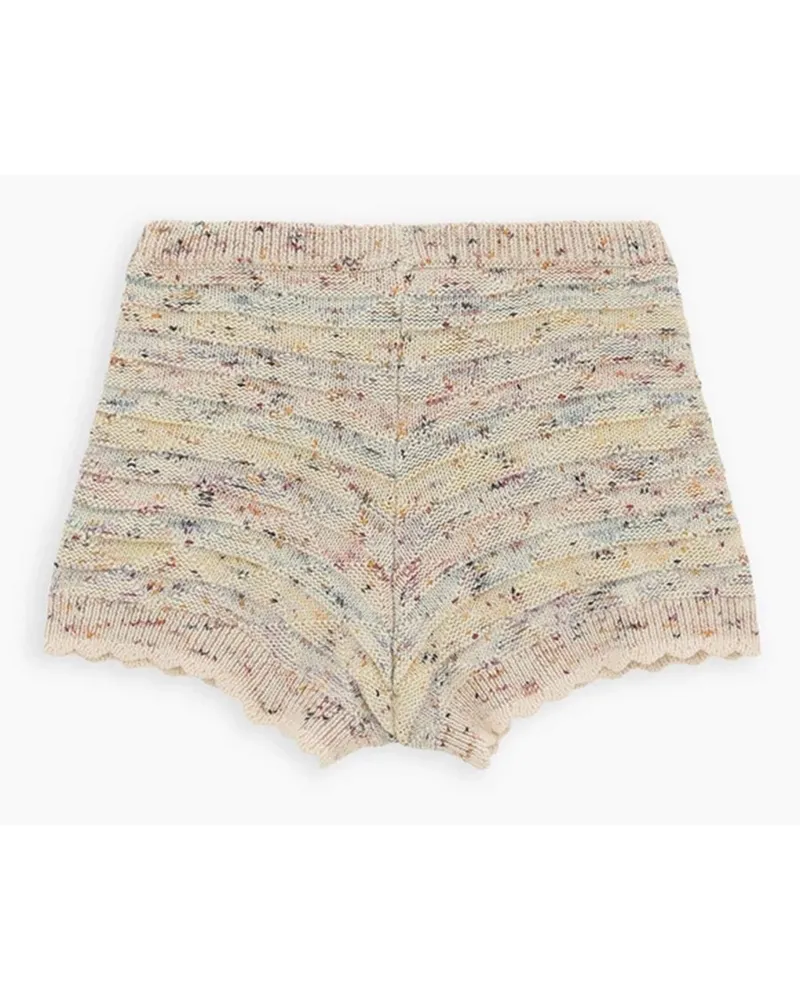 Zimmermann Cotton-Viscose Blend Shorts — Multicolor Multicolor