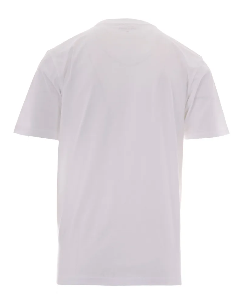 Carhartt WIP Men's Crew Neck T-Shirt Small Heart White-Red Organic Cotton Single Jersey T-Shirts White/red And Polos White