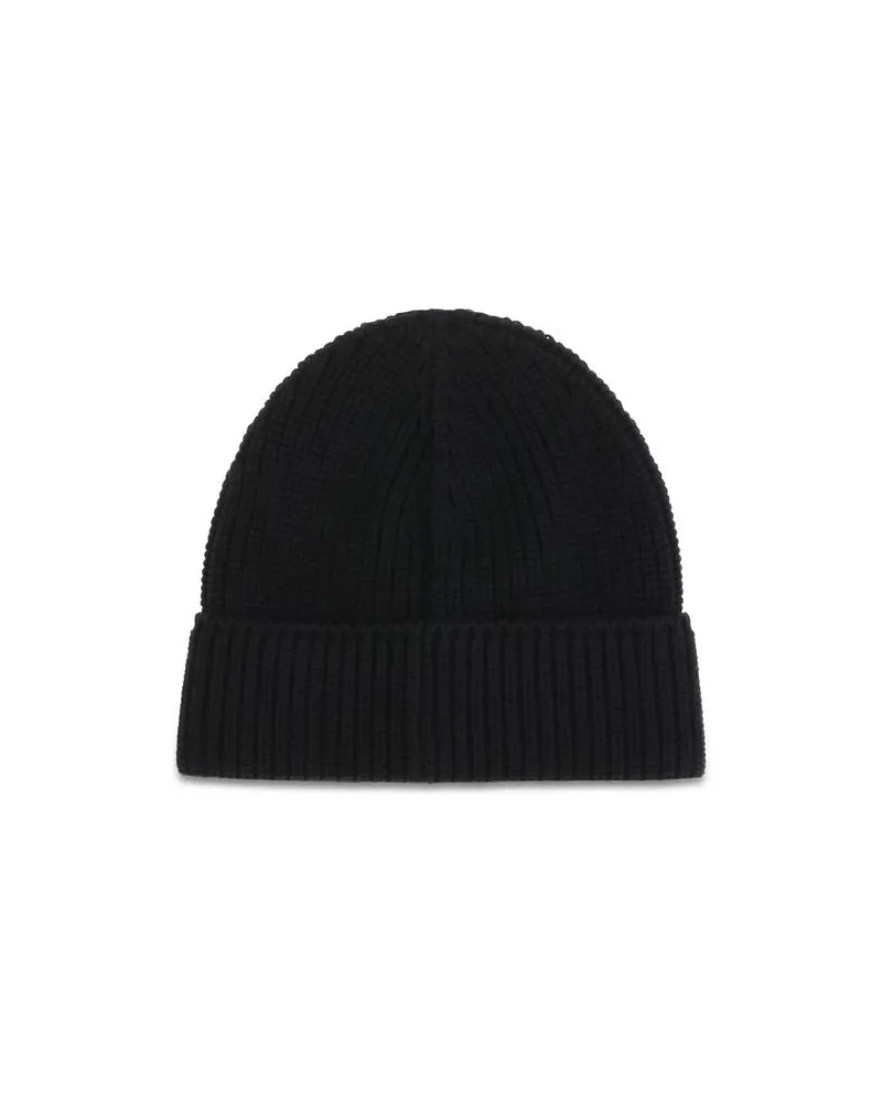 Canada Goose CA5026M9061BB Merino Wool Ribbed Beanie — Black Black