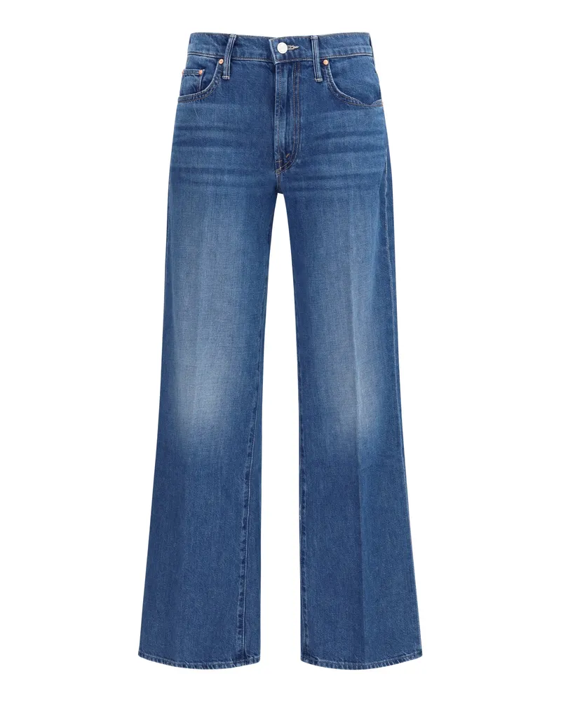 Mother Women's Jeans Mid Rise Maven Skimp Cotton Blue Blue