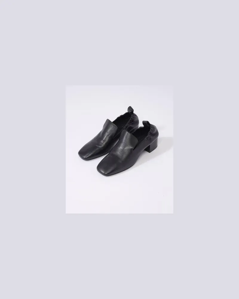 Studio Nicholson Leather Slip-On Loafer — Black Black