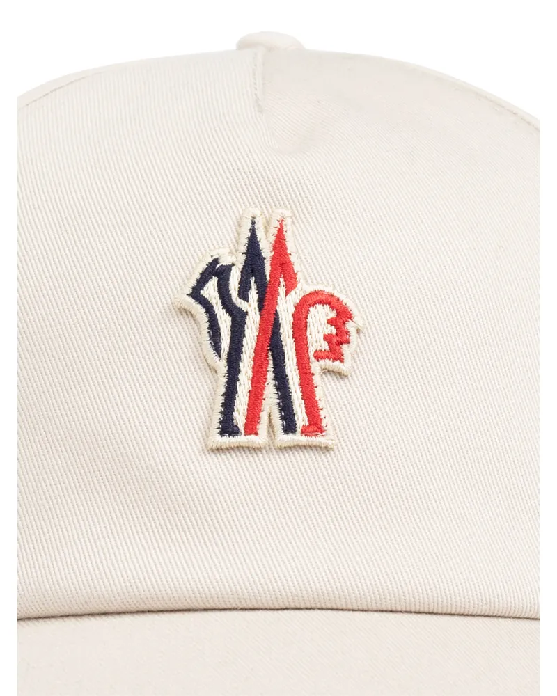 Moncler Men's Grenoble Logo Patch Baseball Cap Beige Accessories > Beanies & Hats Beige