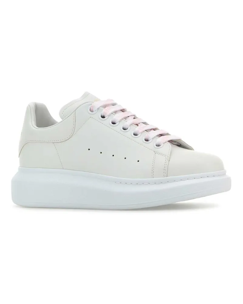 Alexander McQueen Leather Sneakers — White White
