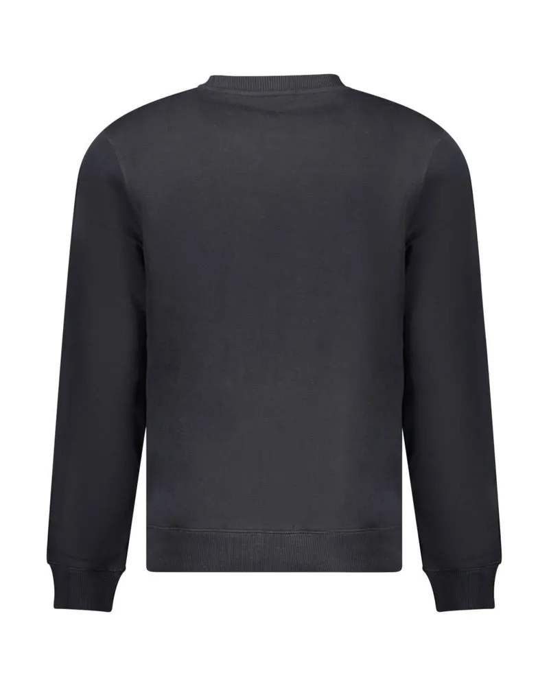 Napapijri Cotton-Blend Logo Sweatshirt — Black Black