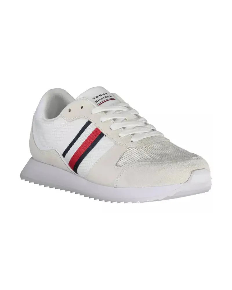 Tommy Hilfiger Logo-Striped Sneaker — White White