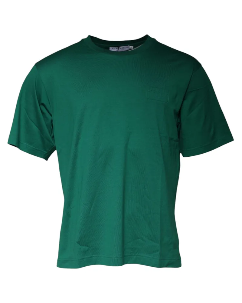 Dolce & Gabbana Logo Crew Neck T-Shirt — Green Green