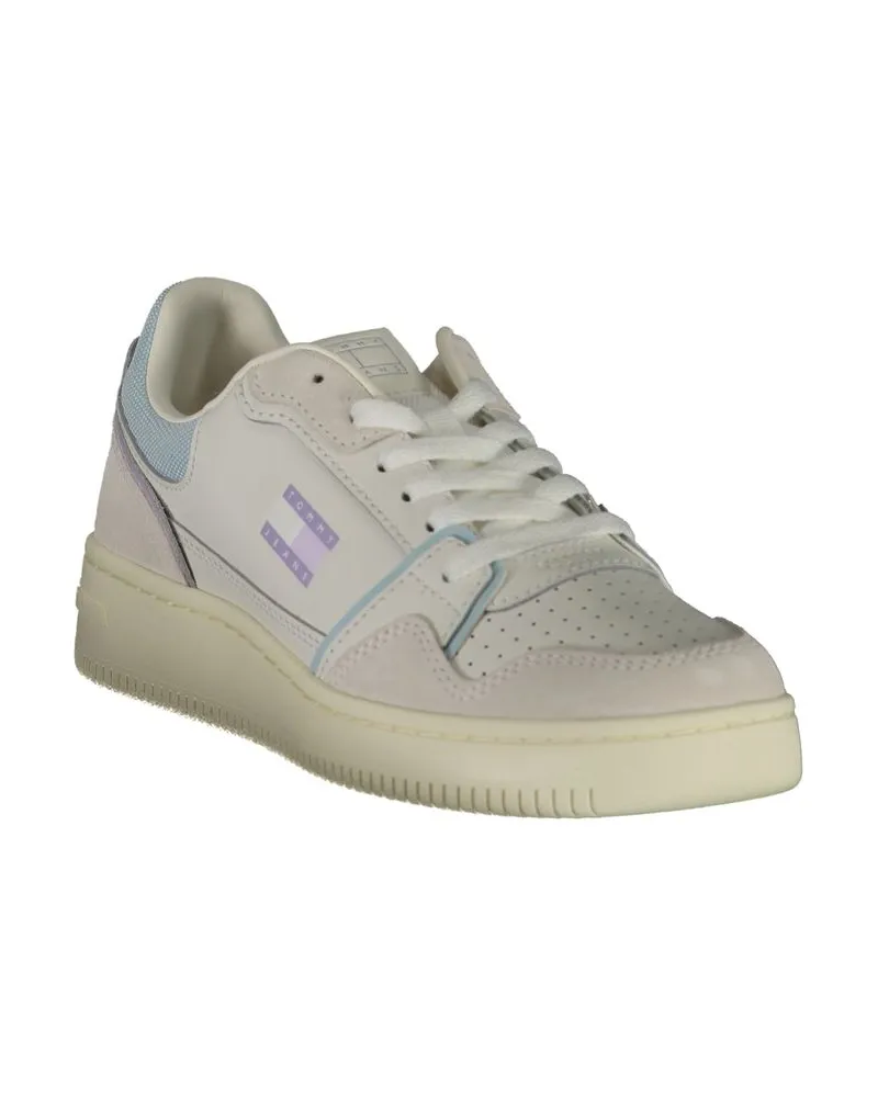 Tommy Hilfiger Leather & Polyurethane Sneaker — White White